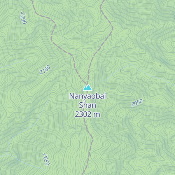 Map of Nanyaobai Shan