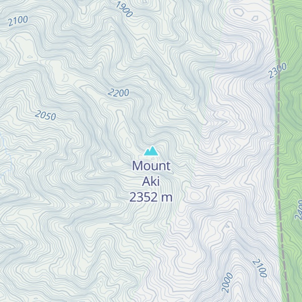 Map of Mount Aki