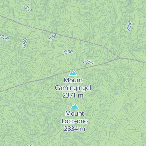 Map of Mount Camingingel