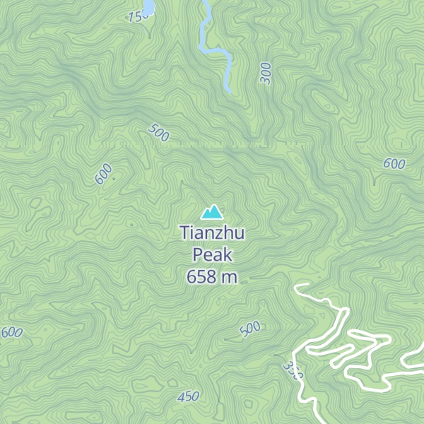 Map of Tianzhu Peak
