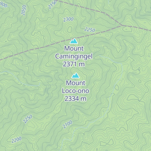 Map of Mount Loco-ono