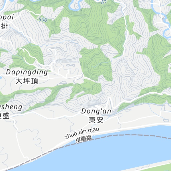 Map of Dapingdingshan