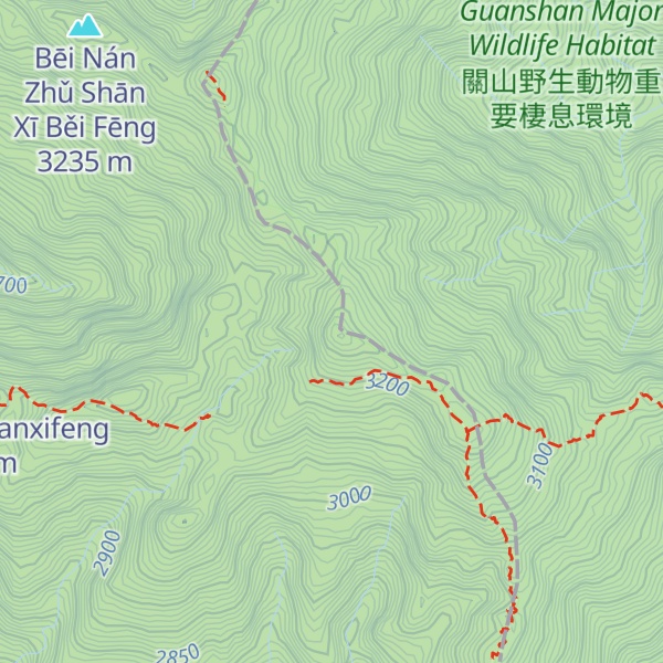 Map of Beinan Zhushan