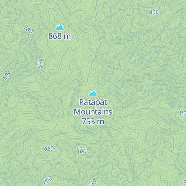 Map of Patapat Mountains