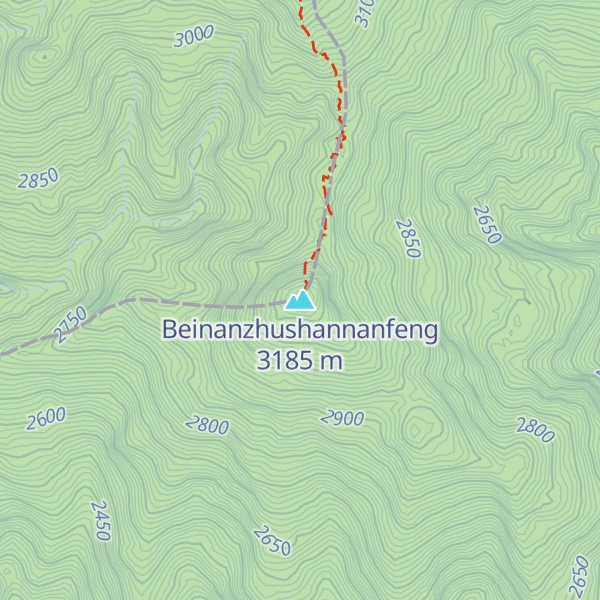 Map of Beinanzhushannanfeng