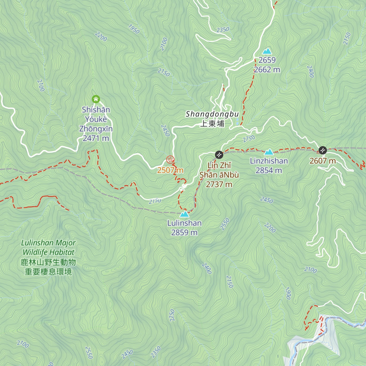 Lulin Lodge map
