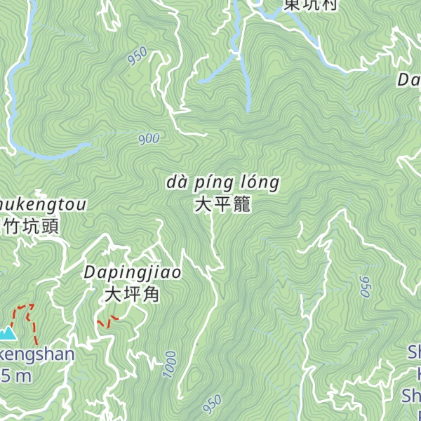 Map of Dapinglongshan