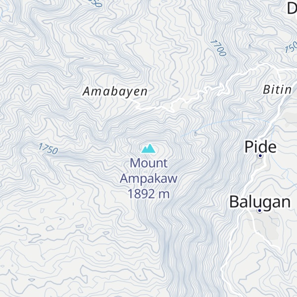 Map of Mount Ampakaw