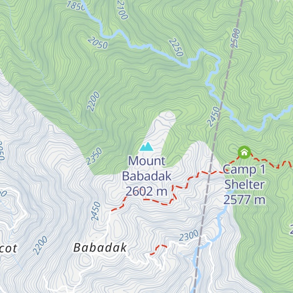 Map of Mount Babadak