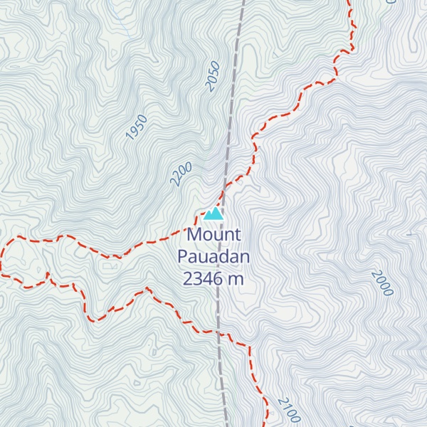 Map of Mount Pauadan