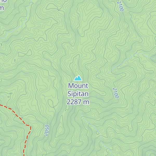 Map of Mount Sipitan