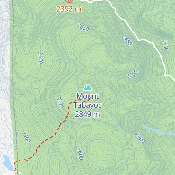 Map of Mount Tabayoc