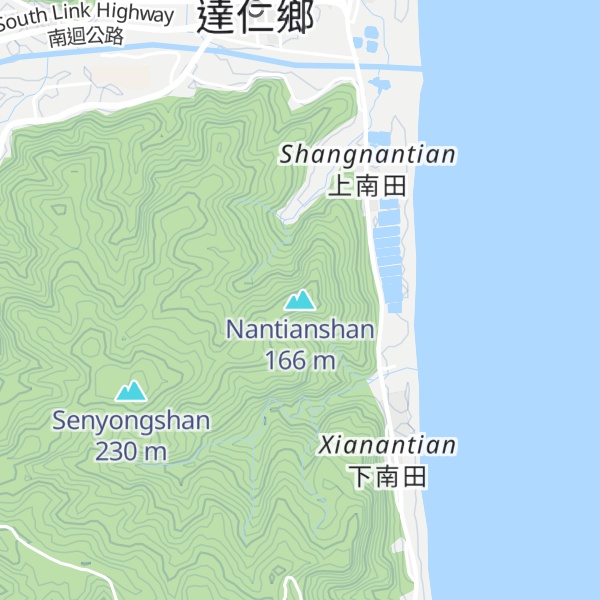 Map of Nantianshan