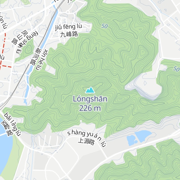 Map of Lóngshān