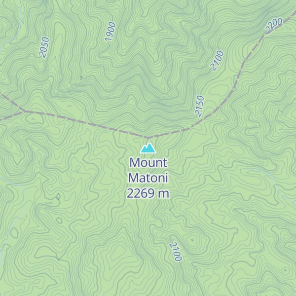 Map of Mount Matoni