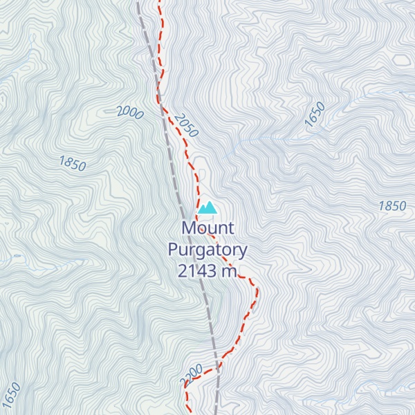 Map of Mount Purgatory