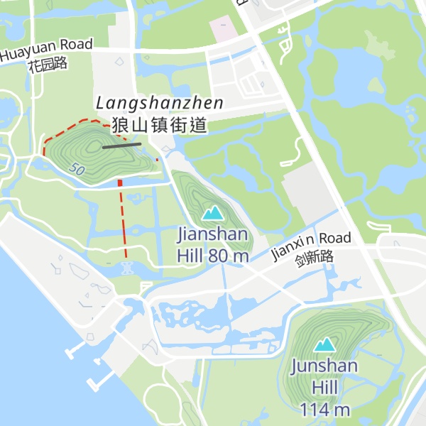 Map of Jianshan Hill