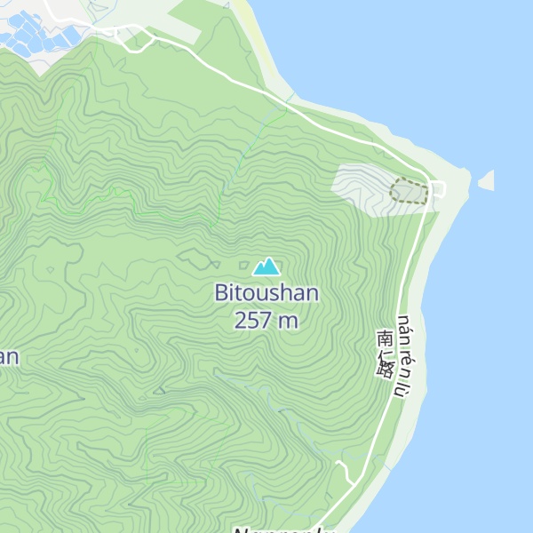 Map of Bitoushan