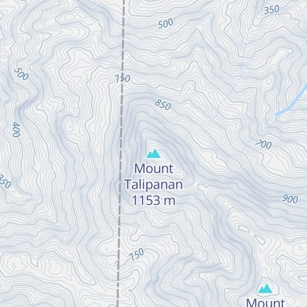 Map of Mount Talipanan
