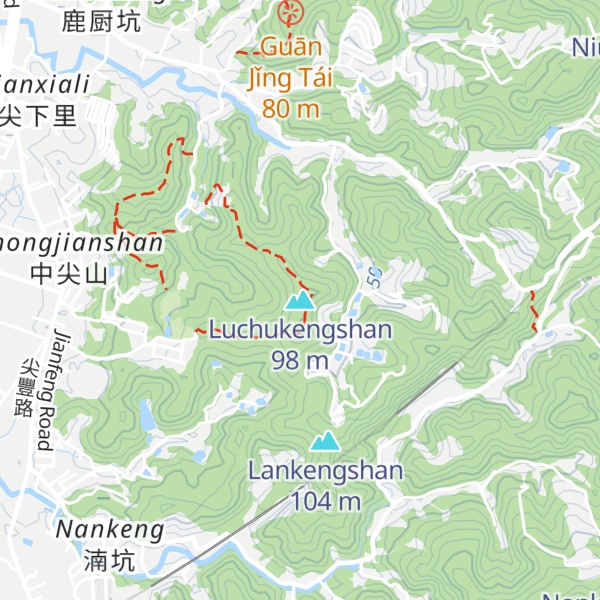 Map of Luchukengshan