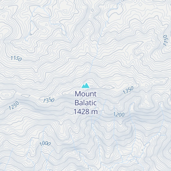 Map of Mount Balatic