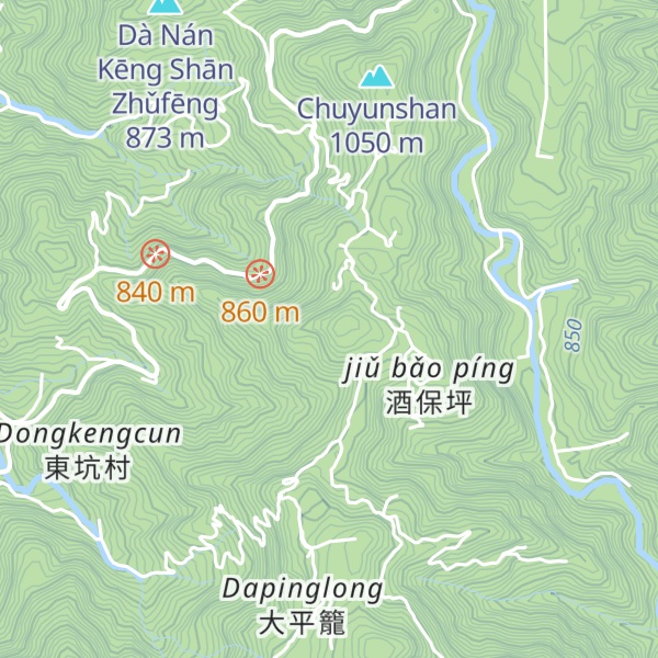 Map of Fenguilinshan