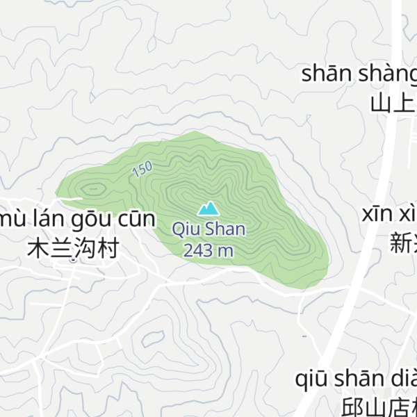 Map of Qiu Shan