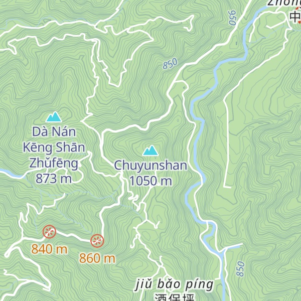 Map of Chuyunshan