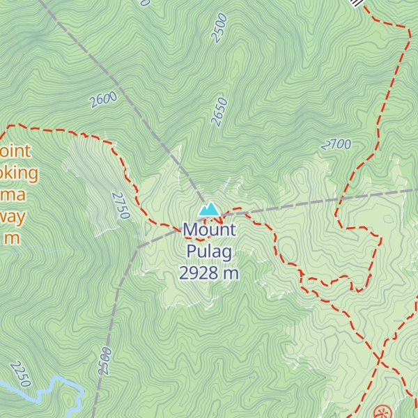 Map of Mount Pulag