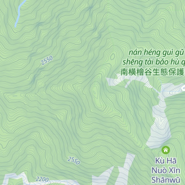 Map of Kuhanuoxin Shan