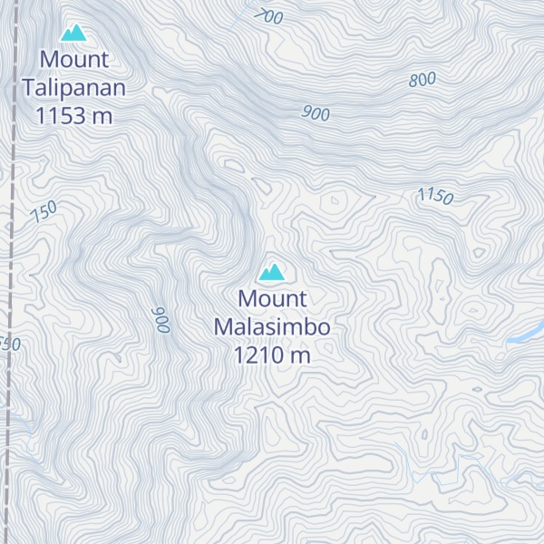 Map of Mount Malasimbo