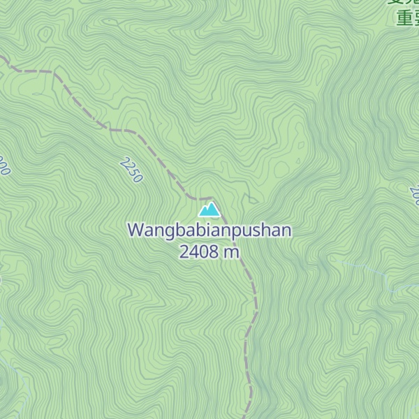 Map of Wangbabianpushan