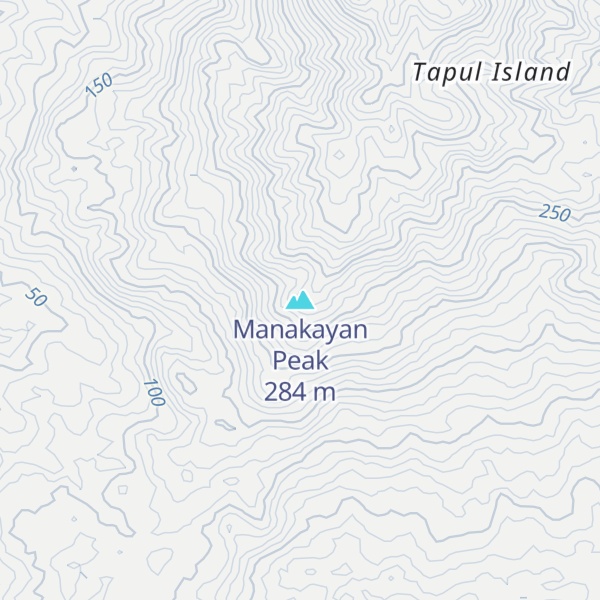 Map of Manakayan Peak
