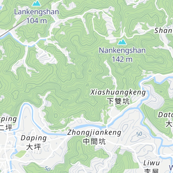 Map of Shangguozuoyuanshan