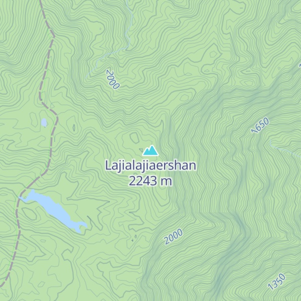 Map of Lajialajiaershan