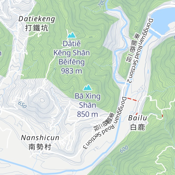 Map of Bā Xìng Shān