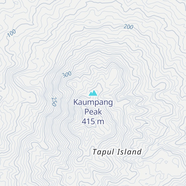 Map of Kaumpang Peak