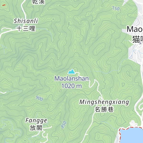Map of Maolanshan