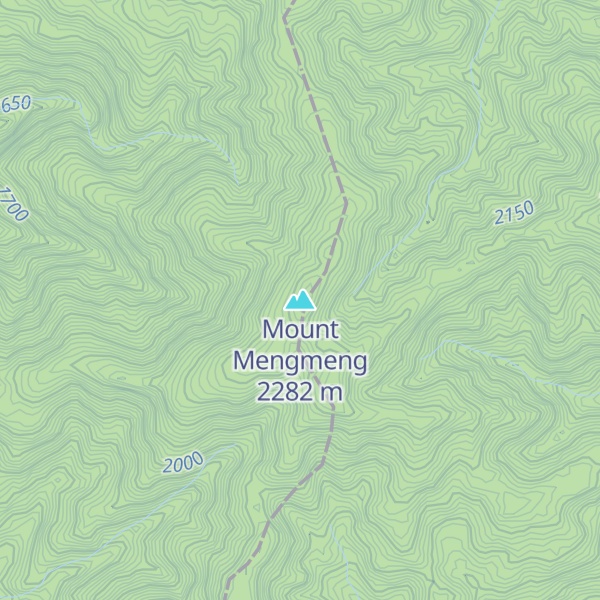 Map of Mount Mengmeng