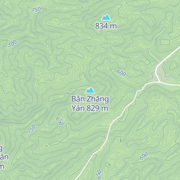 Map of Bǎn Zhāng Yán