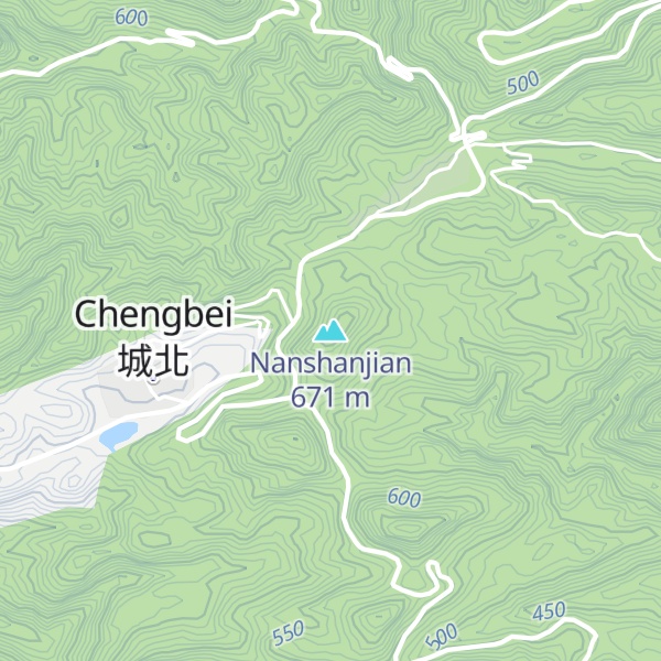 Map of Nanshanjian