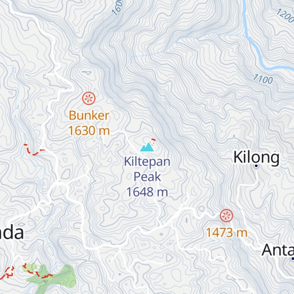 Map of Kiltepan Peak