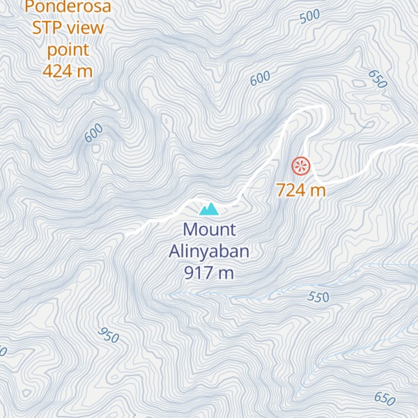 Map of Mount Alinyaban