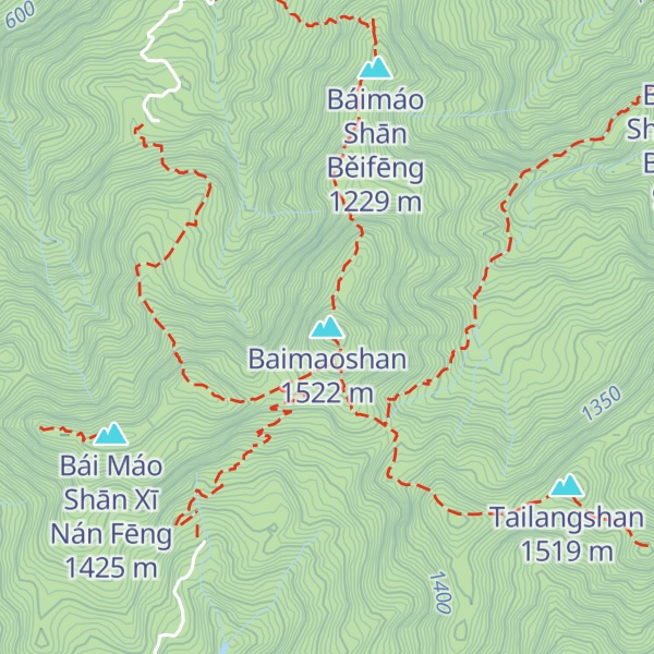 Map of Baimaoshan