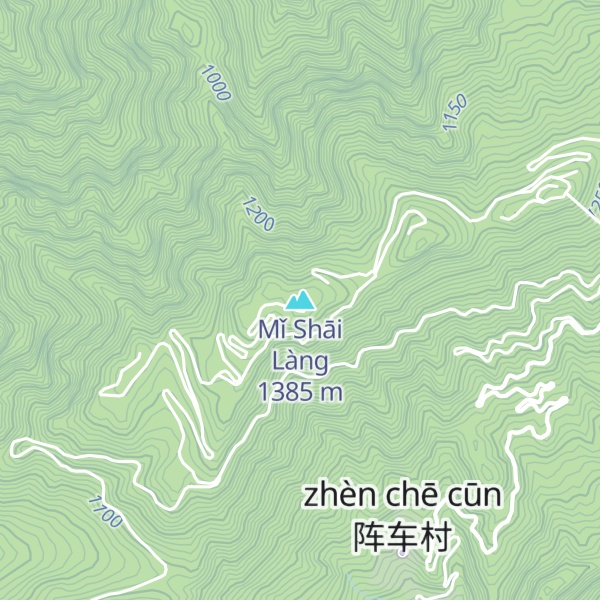 Map of Mǐ Shāi Làng