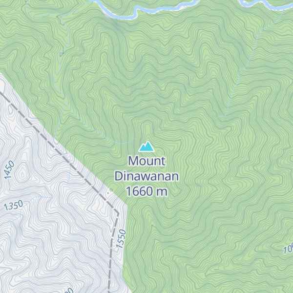 Map of Mount Dinawanan