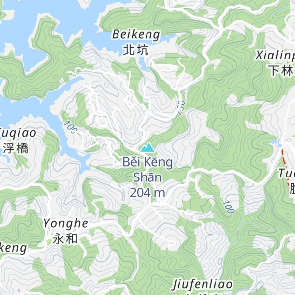Map of Běi Kēng Shān