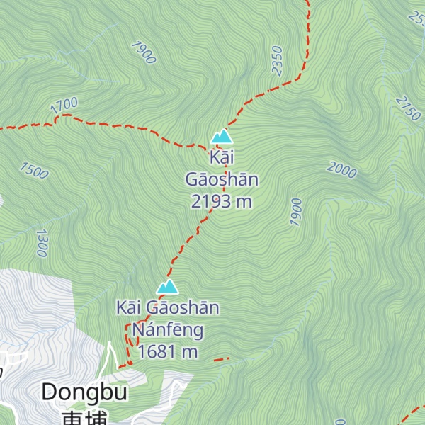 Map of Kāigāo Shānnán