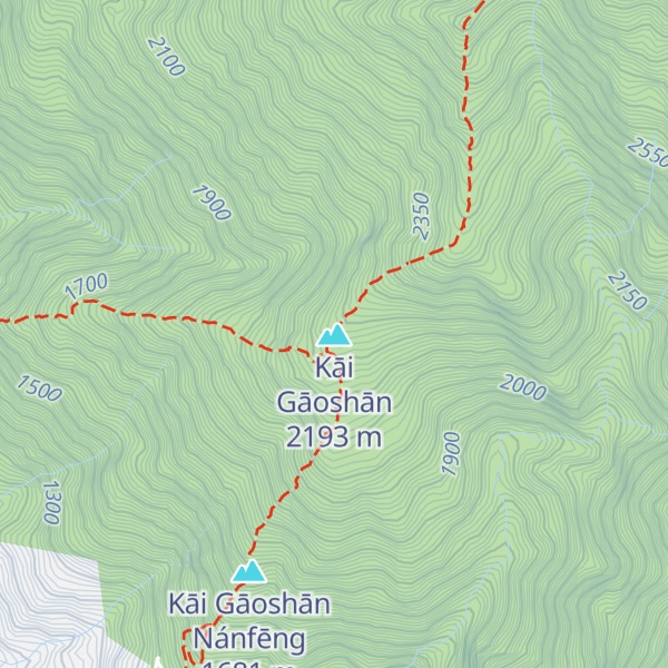 Map of Kaigaoshan