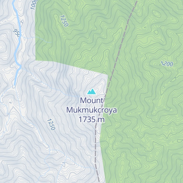 Map of Mount Mukmukcroya